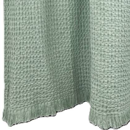 100% Cotton Honeycomb Throw 130x200cm  Celadon