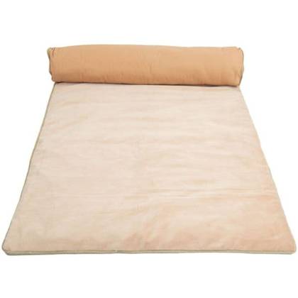 French Velvet Sofa Mattress in Blush - washable