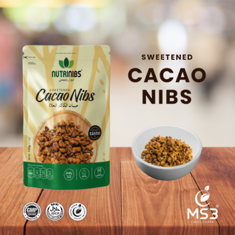 SWEETENED CACAO NIBS 150G