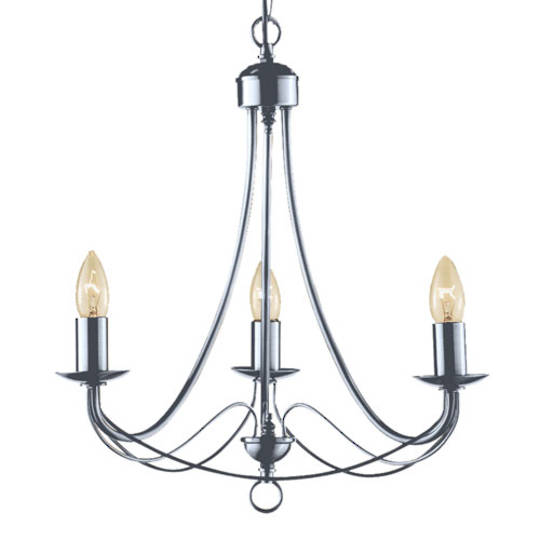  Maypole Pendant in Satin Chrome