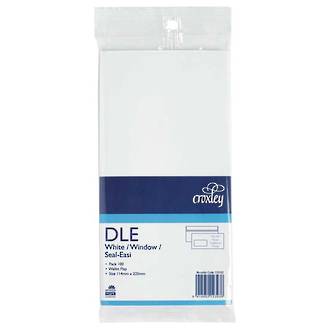 Croxley Env DLE White Window SE Pk 100