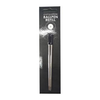 Parker Clone GBP Ball Point Pen Refill Medium Black Pkt 2