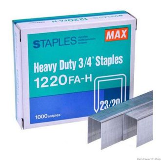 Max Staples 1220FA-H 20mm Hardened 1,000 per box