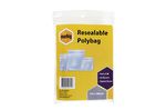 Marbig Resealable Bags 155x180mm