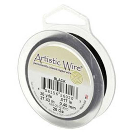 Artistic Wire: 26 gauge, Black (27.4m spool)