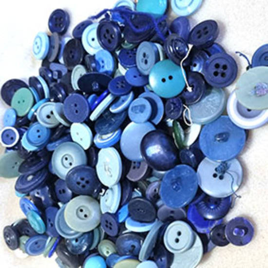 Queen Mum's Destash: Button Bonanza 7 - Blues (10mm - 24mm)