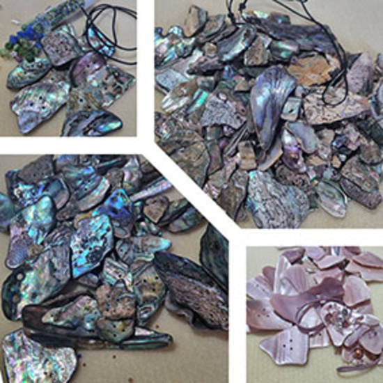 Queen Mums Destash: Shell pieces and a few beads