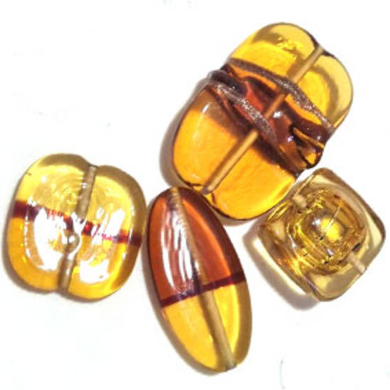 Queen Mum's Destash 12 - Czech Lampwork Beads - 18mm - 36mm