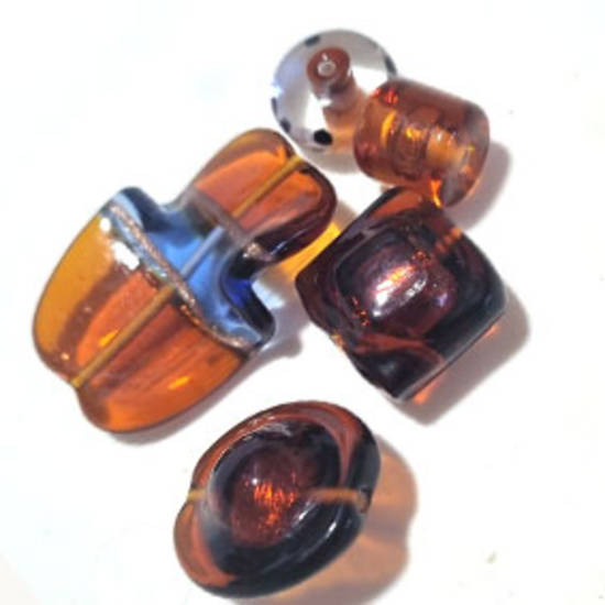 Queen Mum's Destash 13 - Czech Lampwork Beads - 12mm - 36mm