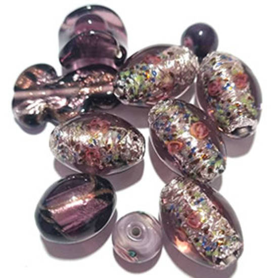 Queen Mum's Destash 15 - Czech Lampwork Beads - 8mm - 16mm