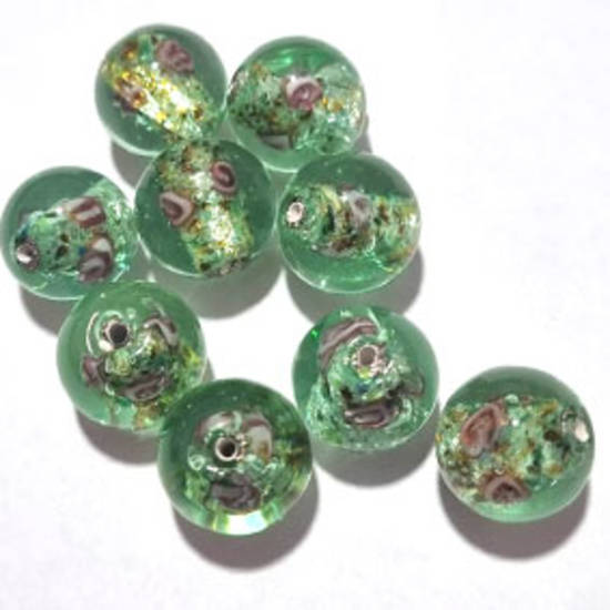 Queen Mum's Destash 3 - Chinese Lampwork Beads - 10mm