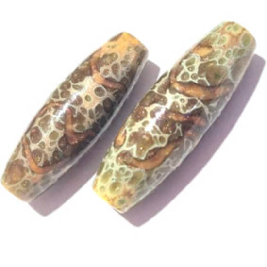 Queen Mum's Destash 33 - Czech Lampwork Beads - 34mm