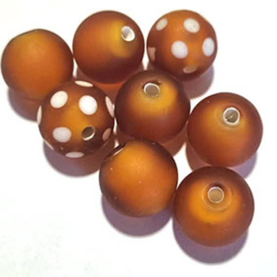 Queen Mum's Destash 36 - Czech Lampwork Beads - 12mm