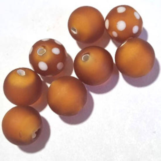 Queen Mum's Destash 37 - Czech Lampwork Beads - 12mm