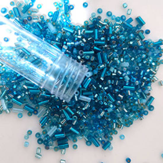 NEW! Seed Bead Mix 37: 15 gram - Ice Palace