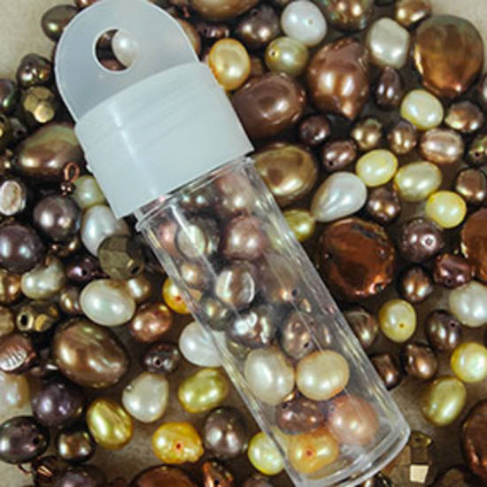 Freshwater Pearl Mix 9: Browns