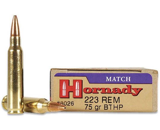 Hornady Match 223 Rem 75 gr BTHP #8026