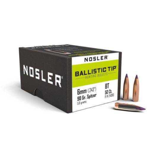 Nosler Ballistic Tip 6mm 90gr 24090