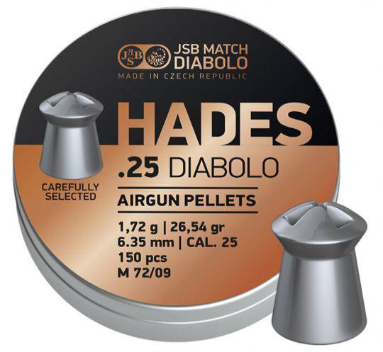 JSB Hades .25cal 26.54gr {6.35dia} (x300)