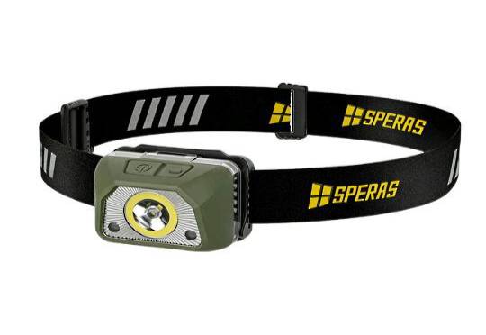 SPERAS B9 HEADLAMP 600LM MULTI-FUNCTION WITH UV & RED LIGHT