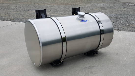 360L Round Fuel Tank - 635O x 1240L, VDO, Dangerous Goods Spec,