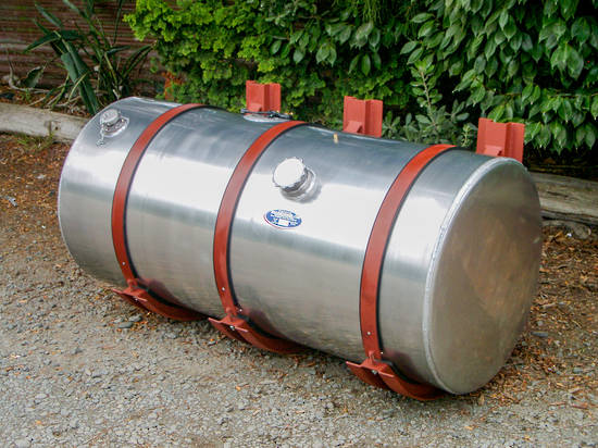 345L Round Combination Tank (635O x 1240L) No Filter, Dangerous Goods Spec