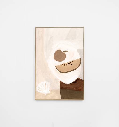 Abstract Tabletop Natural 2 Canvas