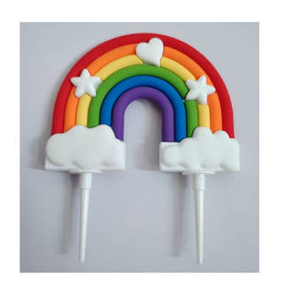 3D PVC Rainbow - Cake Topper