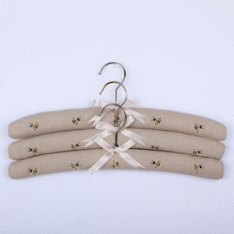 Bee Linen Coat Hangers Set of 3