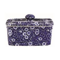 Calico Butter Dish with Lid