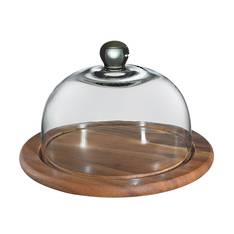 Cheese Board and Glass Dome
