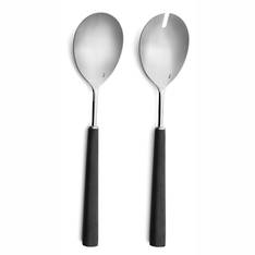 Ebony Matt Salad Servers