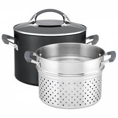 Anolon Endurance + Open Stockpot 24cm + Bonus Pasta Insert