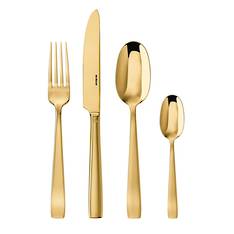 Flat PVD Gold 58 Piece Set
