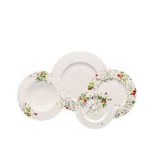 Fleurs Sauvage Rimmed 16 Piece Set