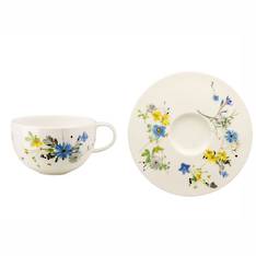 Fleurs des Alpes Tea / Cappuccino Cup & Saucer