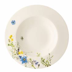 Fleurs des Alpes Rimmed Deep Plate / Bowl