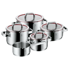 Function 4 Red 5 Piece Cookware Set