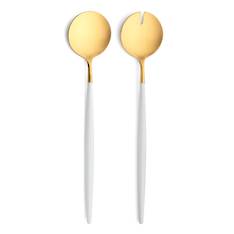 Goa White & Matt Gold Salad Set 2 Piece