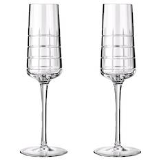 Graphik Champagne Flute Pair