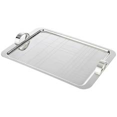 Graphik Silver Tray Handled 43x34cm