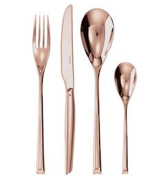 H-Art PVD Copper 24pce Flatware Set