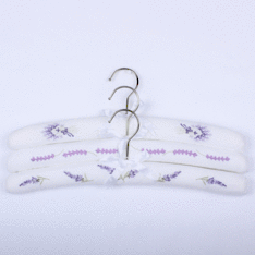 Lavender Coat Hangers Set of 3
