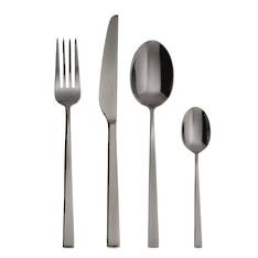 Linea Q PVD Black 58 Piece Cutlery Set
