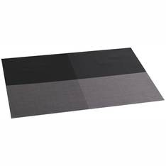 Linea Q Placemat Set 4 Black Block