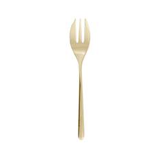 Linear PVD Champagne Cake Fork