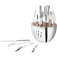 Mood Silver 24 Piece Cutlery Set in Egg