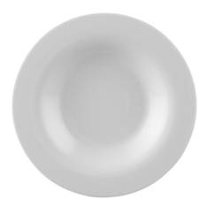 Moon White Rimmed Soup Plate