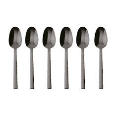 Neutra PVD 2Black Espresso Spoon Set 6