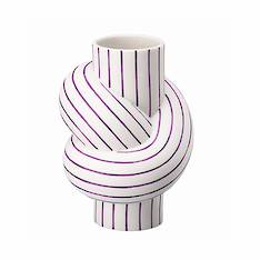 Rosenthal Node Stripes Plum Vase 12cm